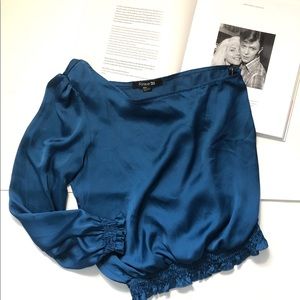 Forever 21 Deep Teal One shoulder top